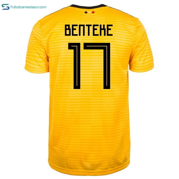 Camiseta Belgica 2ª Benteke 2018 Amarillo